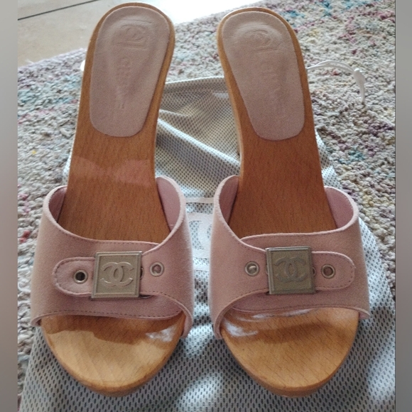 CHANEL Shoes - Chanel Pink Mules/Clogs